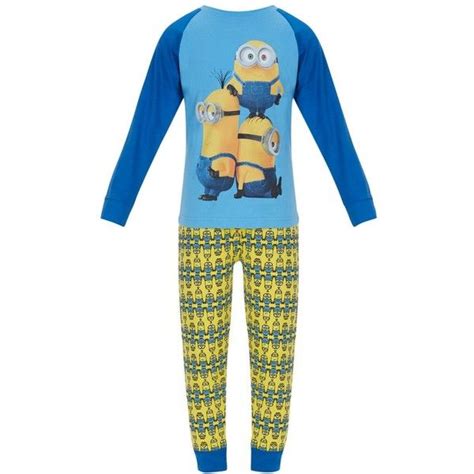 Minions Repeat Print Pyjamas Sky Bluemulti Print Pajamas Fashion