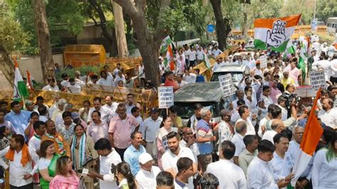 Nationwide Protests By Congress And Student Groups Over Neet Ug Issue