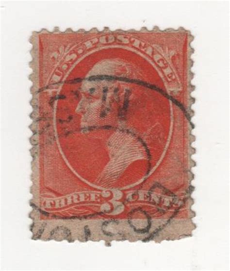 1887 Washington 3 Cent Scotts 214 Regular Issue Stamp Used Etsy