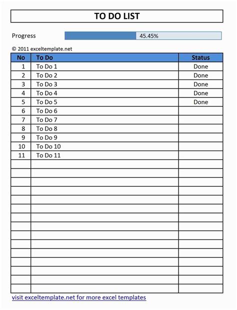 issue list template excel