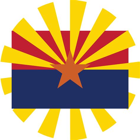 Arizona State Flag Logo Download png