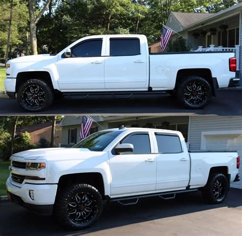 Chevrolet Silverado 1500 Custom Wheels 20x9 0 Et 12 Tire Size 295 55 R20 X Et