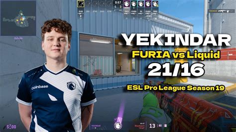 CS2 POV Liquid YEKINDAR 21 16 Vs FURIA Nuke ESL Pro League Season