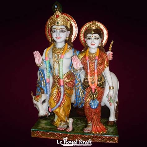 Le Royal Kraft Multicolor Marble Radha Krishna Statue At Rs 13000 In