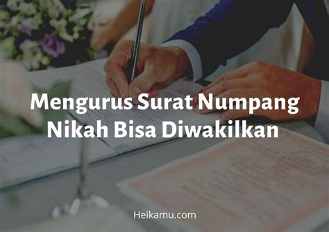 Detail Mengurus Surat Numpang Nikah Bisa Diwakilkan Koleksi Nomer 3