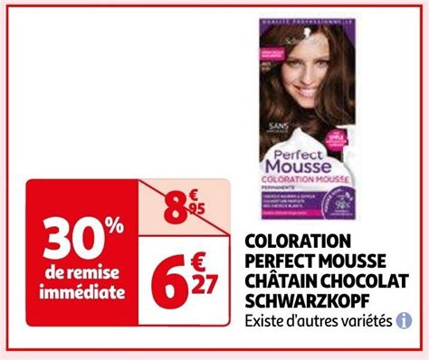 COLORATION PERFECT MOUSSE CHÂTAIN CHOCOLAT promotie bij Auchan