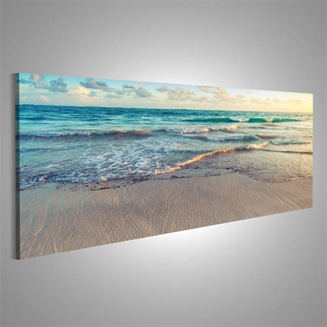 Islandburner Tableau Sur Toile Paysage De Lever De Soleil Color C Te