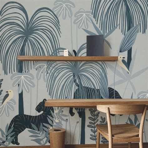 Sauvages Clair Panoramic Wallpaper Zo Jiquel Collection Acte Deco