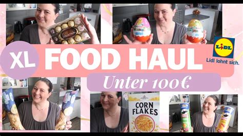 Xxl Lidl Food Haul Fr Ulein Jasmin Youtube