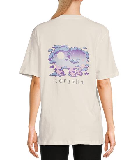 Ivory Ella Dreamy Skies Graphic T Shirt Dillards