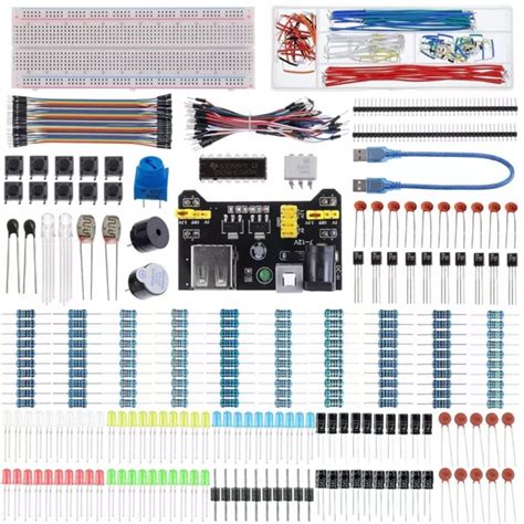 KIT LECTRONIQUE COMPLET Compatible STM32 Et Planche Pain 830 Points D