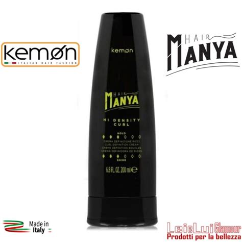 Hi Density Curl Crema Definizione Ricci Hair Manya Kemon Lei E