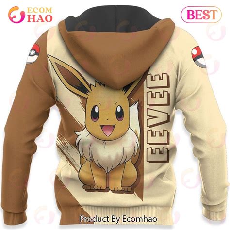 Pokemon Eevee Hoodie Custom Pokemon Anime Ecomhao Store