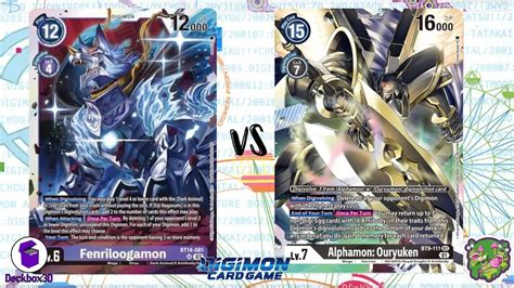 Digimon Tcg Local Match Fenriloogamon Purple Vs Alphamon Black