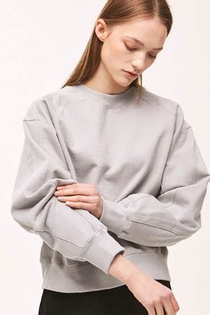 Rib Block Crop Sweatshirt Color Nonlocal