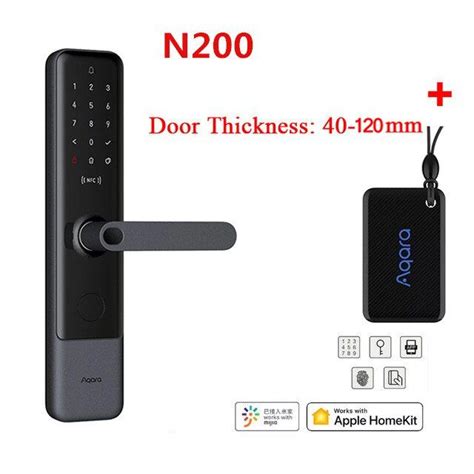 Aqara Smart Door Lock N100 N200 Nfc Card Fingerprint Lock Bluetooth Nfc Unlock With Mi Home