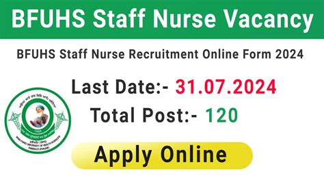 Bfuhs Staff Nurse Recruitment Online Form