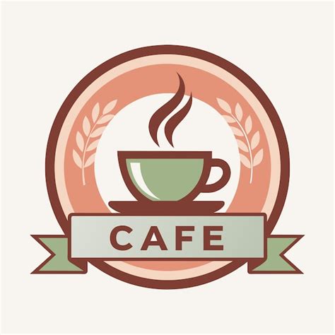 Premium Vector | Modern Cafe Logo Design Featuring A Cup Of Coffee ...