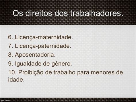 Direitos Dos Trabalhadores