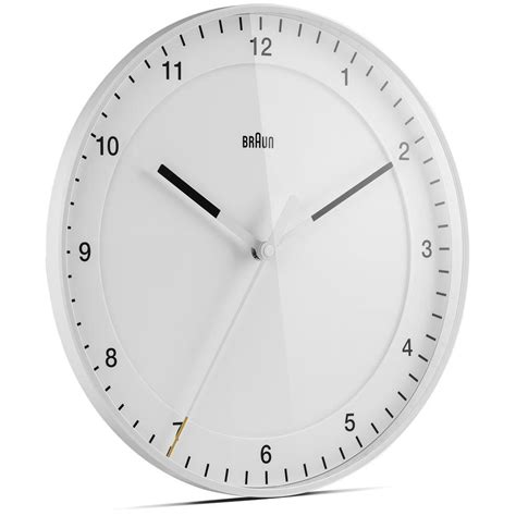 Buy Braun Classic Analogue Wall Clock White 30cm Online – Oh Clocks