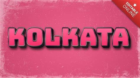 Kolkata Text Effect Generator