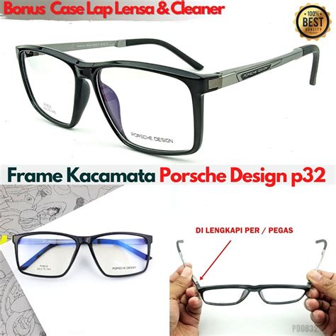 Jual Frame Kacamata Pria Sporty Titanium Porsche Design P32 Lensa