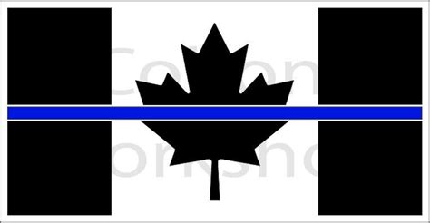 Thin Blue Line Canada Flag Downloadable File This File Comes In Svg