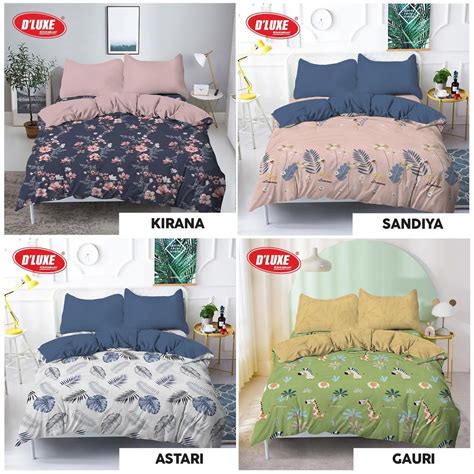 Jual Kintakun D Luxe Bed Cover Set SPREI FLAT Kirana Edition Uk