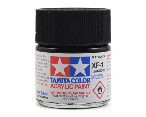 Tamiya Xf Flat Black Acrylic Paint Ml Tam Hobbytown