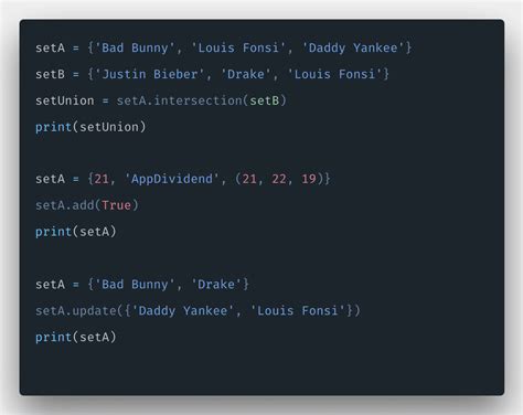 Python Sets Example Getting Started With Python Set