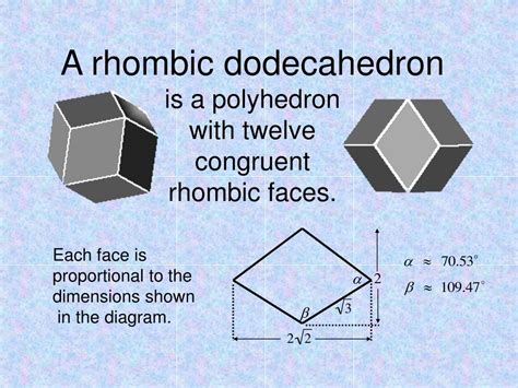 PPT - Build a Crystal The Rhombic Dodecahedron PowerPoint Presentation ...