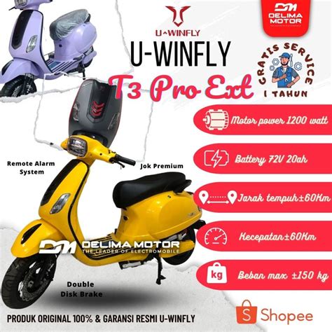 Jual Uwinfly T Pro Extended Motor Listrik Uwinfly Garansi Resmi