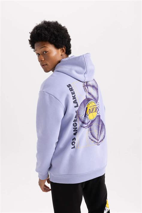 Purple Man Nba Los Angeles Lakers Licensed Long Sleeve Sweatshirt