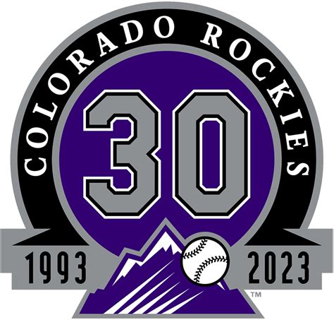 Colorado Rockies Logo - Anniversary Logo - National League (NL) - Chris ...