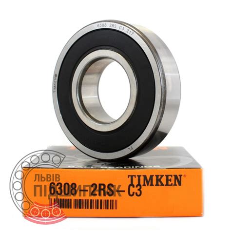 Подшипник 6308 2RS/C3 [Timken], аналог 180308 - Подшипник шариковый ...