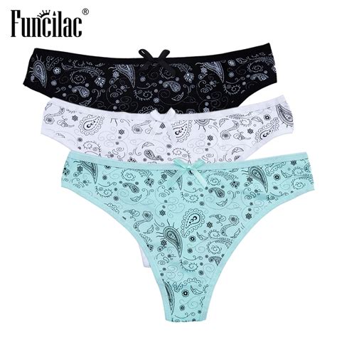 Funcilac Underwear Women Mysterious Print Thongs Sexy G Strings Girls