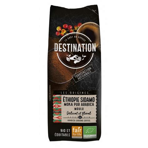 Caf Ethiopie Sidamo Pur Arabica Bio Quitable Destination