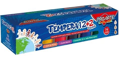 Témpera 12 2 Colores Proarte Cuotas sin interés