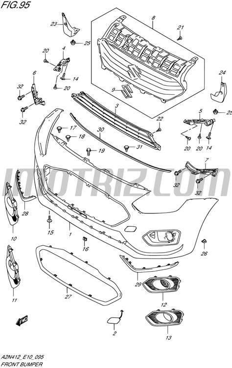 Tapa Bomper Delantero Suzuki Swift Dzire Marca Suzuki M R