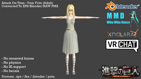 Aot 4 Ymir Fritz Adult Form Fbx Xps Mmd By Higuys920 On Deviantart