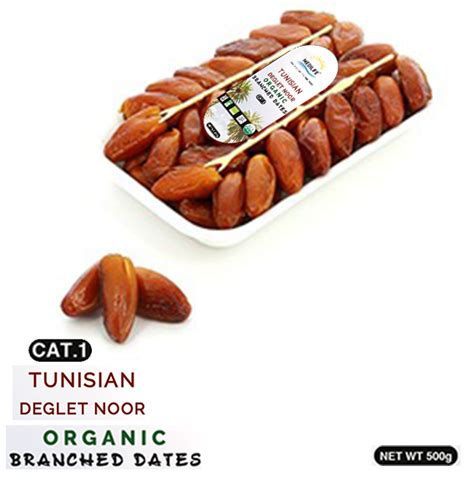 Organic Branched Deglet Nour Dates G Tray Medilifefood