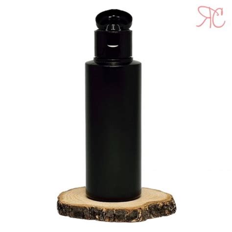 Black Plastic Bottle With Flip Top Cap Ml