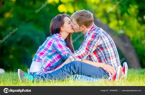 Cute Couple Kissing