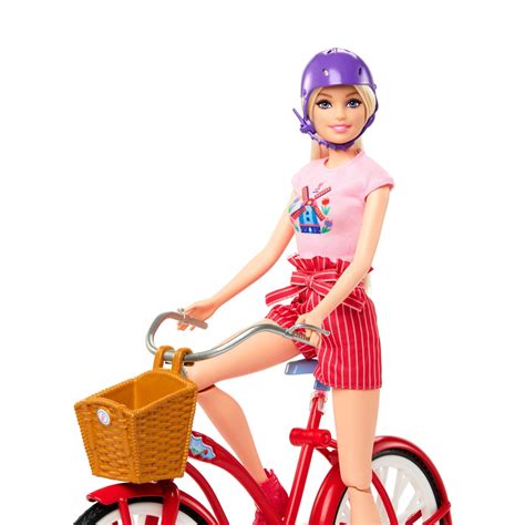 Barbie Pink Passport Holland Doll With Bike Smyths Toys Uk