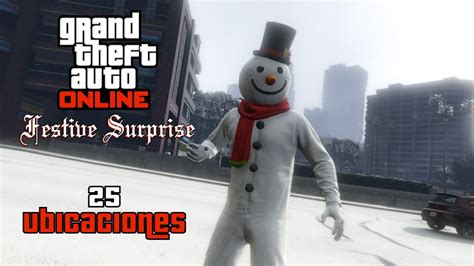 GTA Online todas las 25 ubicaciones muñeco de nieve Conjunto Muñeco