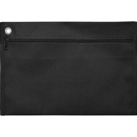 Pasta Malote Horizontal Preto Nylon 25x35cm Reflex Papelaria Criativa