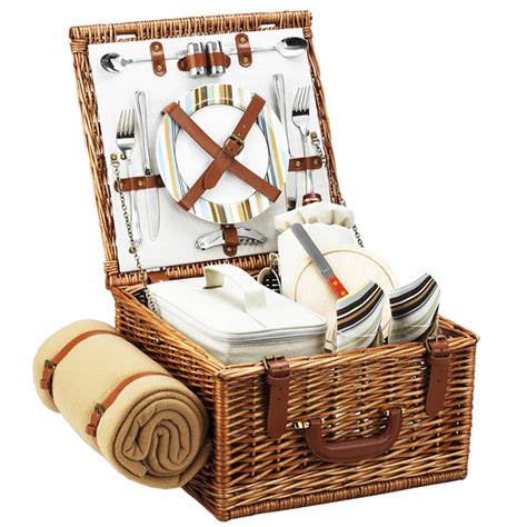 Cheshire Picnic Basket For Two With Blanket Luxury Picnic Baskets