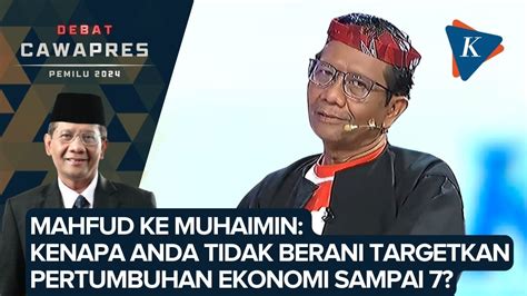 Mahfud Heran Dengan Target Pertumbuhan Ekonomi Cak Imin