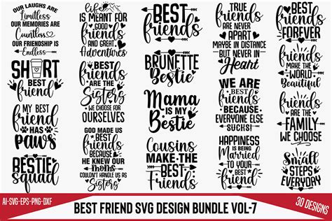 Best Friend SVG Design Bundle By Creativemim TheHungryJPEG