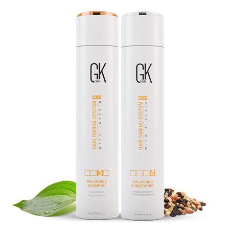 Buy Gk Hairglobal Keratin Balancing Shampoo And Conditioner Sets 300ml 10 1 Fl Oz For Oily